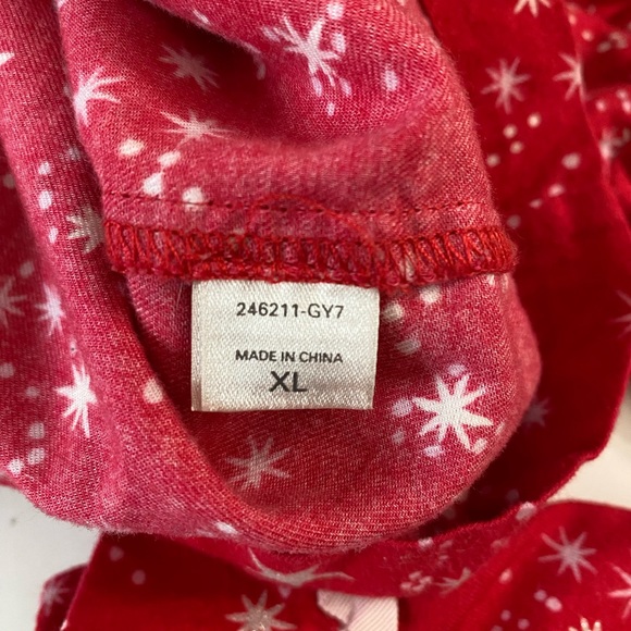 Victoria's Secret Flannel Pajama Set XL Women’s Red Stars Print Christmas, 2009 - Picture 11 of 16